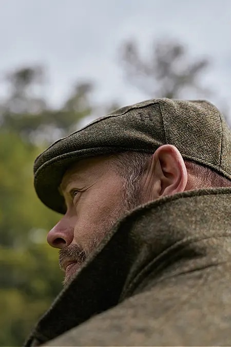 Harkila Kenmore CI. Flat Cap Forest Green/Herringbone - Image 4