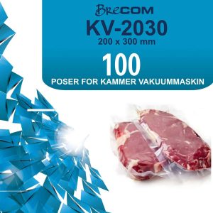 Brecom Poser til kammervakuum maskin 100 stk. i pakke str. 200x300mm