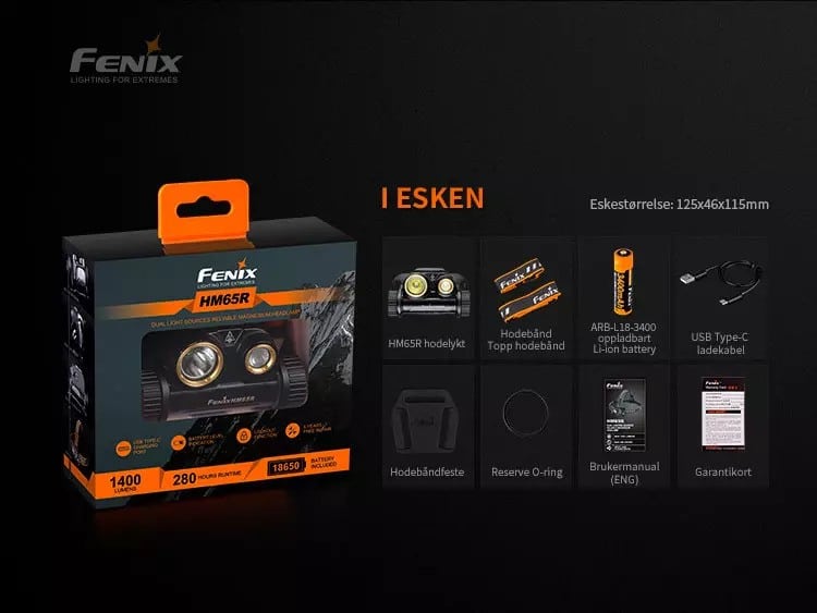 Fenix HM65R Hodelykt 1400lm – Best I Test - Image 4