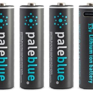 Pale Blue Li-Ion Oppladbare AA batterier 4-pk USB-C