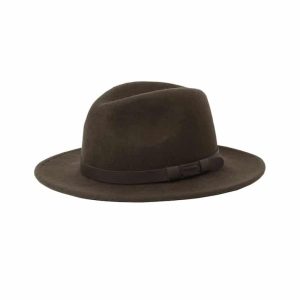 Chevalier Skye Wool Hat Leather Brown