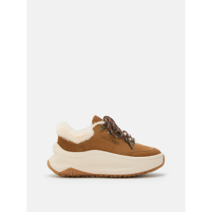 Moon Boot MOON247 CITY BROWN SHEARLING SNEAKERS