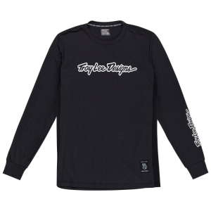 Troy Lee Designs Skyline Long Sleeve Ride Tee Signature Black