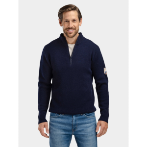 WoolLand Tydal Strikket Half-Zip Ullgenser
