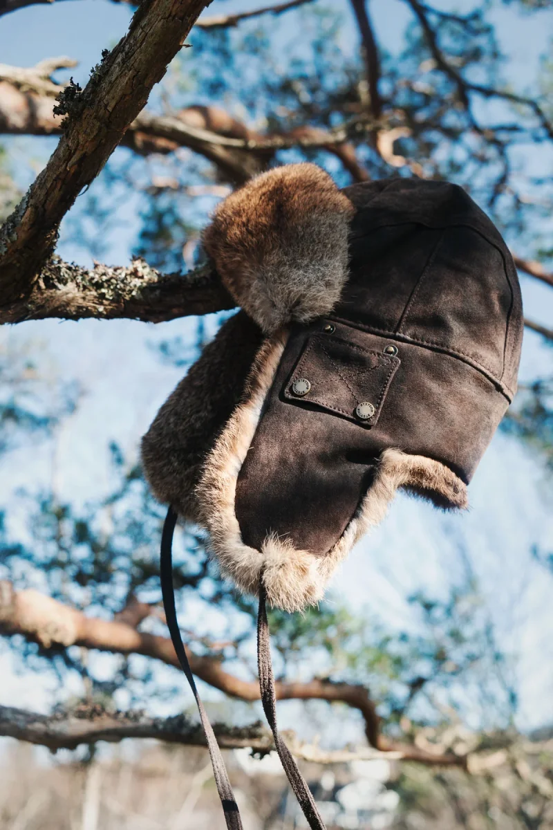 Bomber Cap Pigskin/Rabit - Image 5